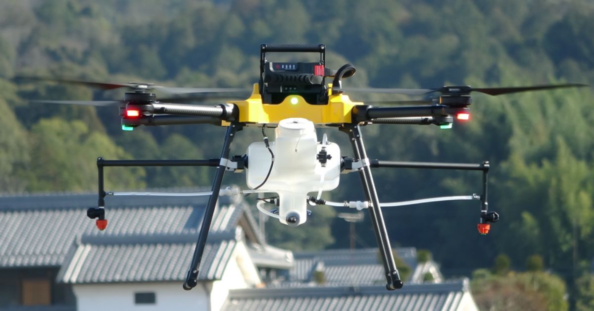 NTT e-Drone Technology AC101 connect 農業用ドローン