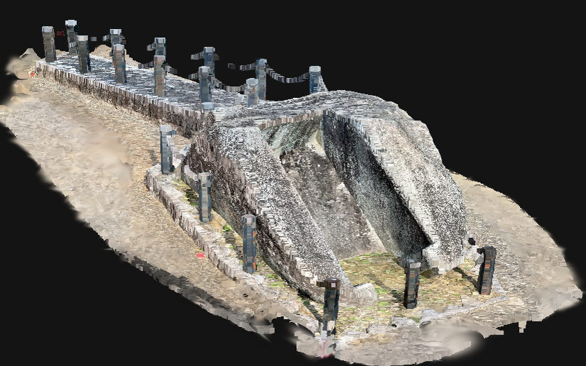 遺構の3Dメッシュモデル