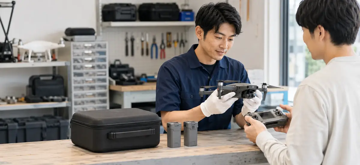 ドローンの査定・買取（整備士による機体確認）