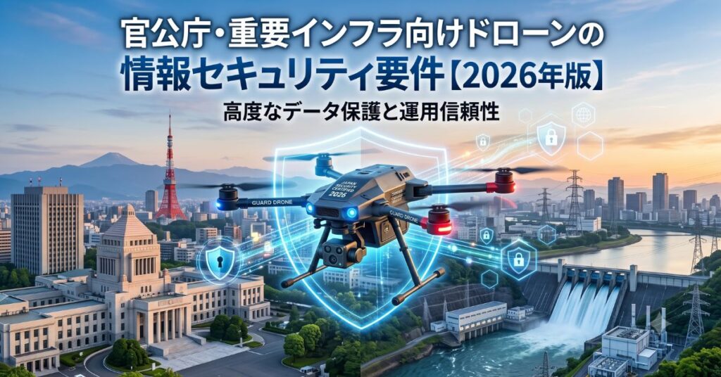 官公庁・重要インフラ向けドローンの情報セキュリティ
