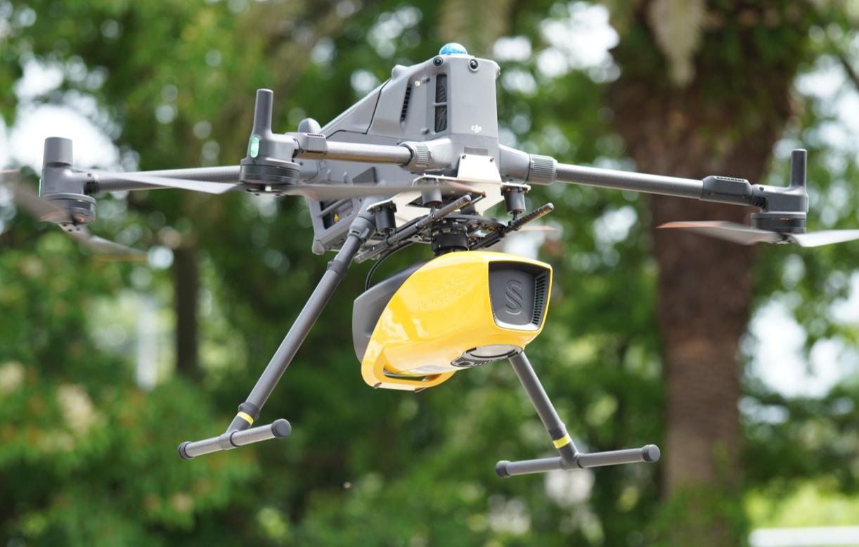 UAVグリーンレーザー測量機器を搭載したドローン