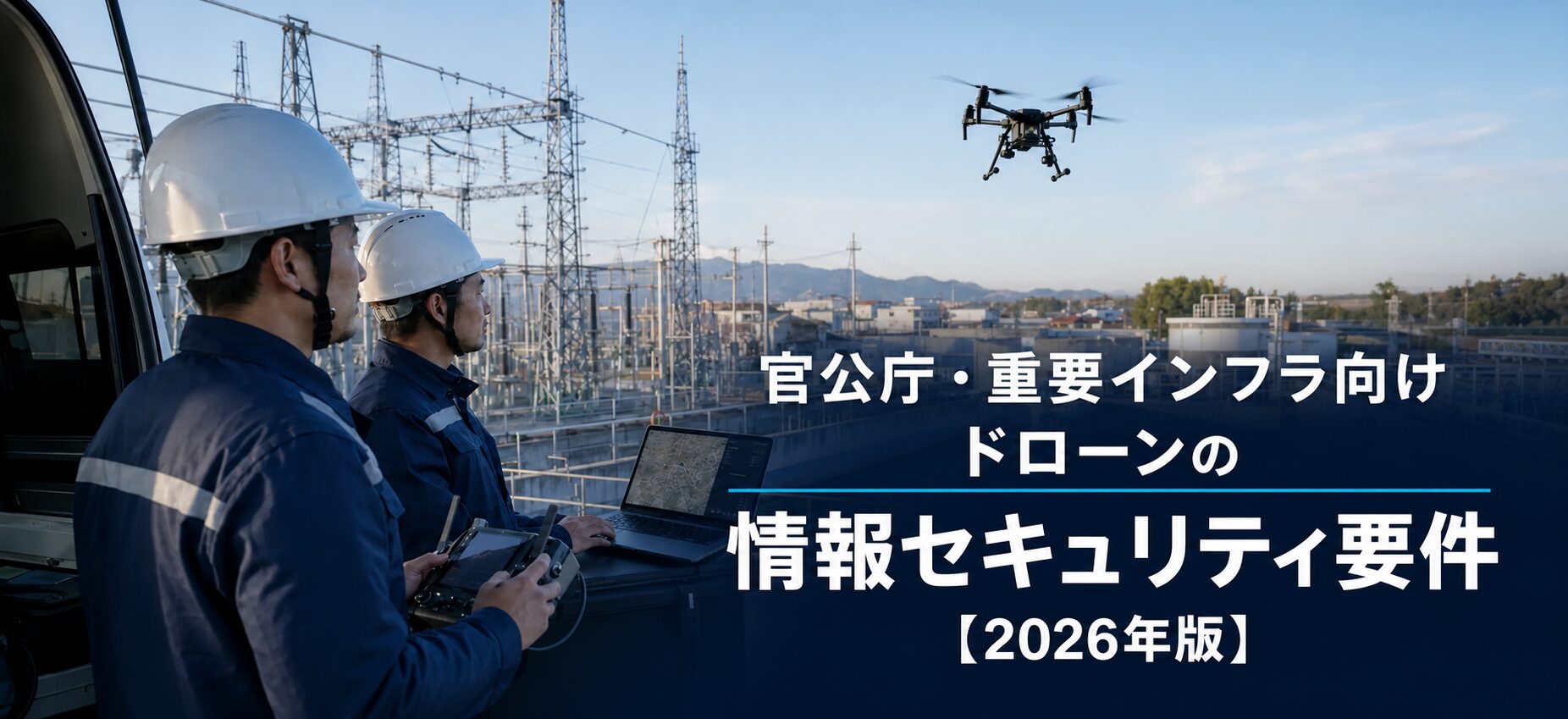 官公庁・重要インフラ向けドローンの情報セキュリティ要件【2026年版】