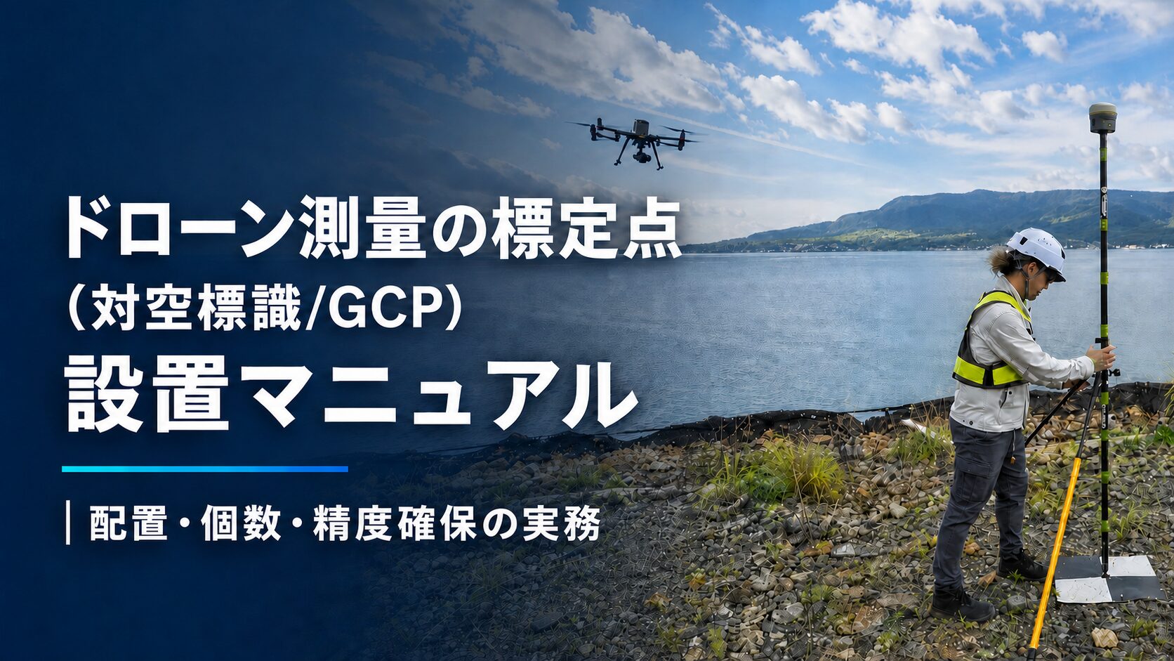 ドローン測量の標定点(対空標識/GCP)設置マニュアル|配置・個数・精度確保の実務