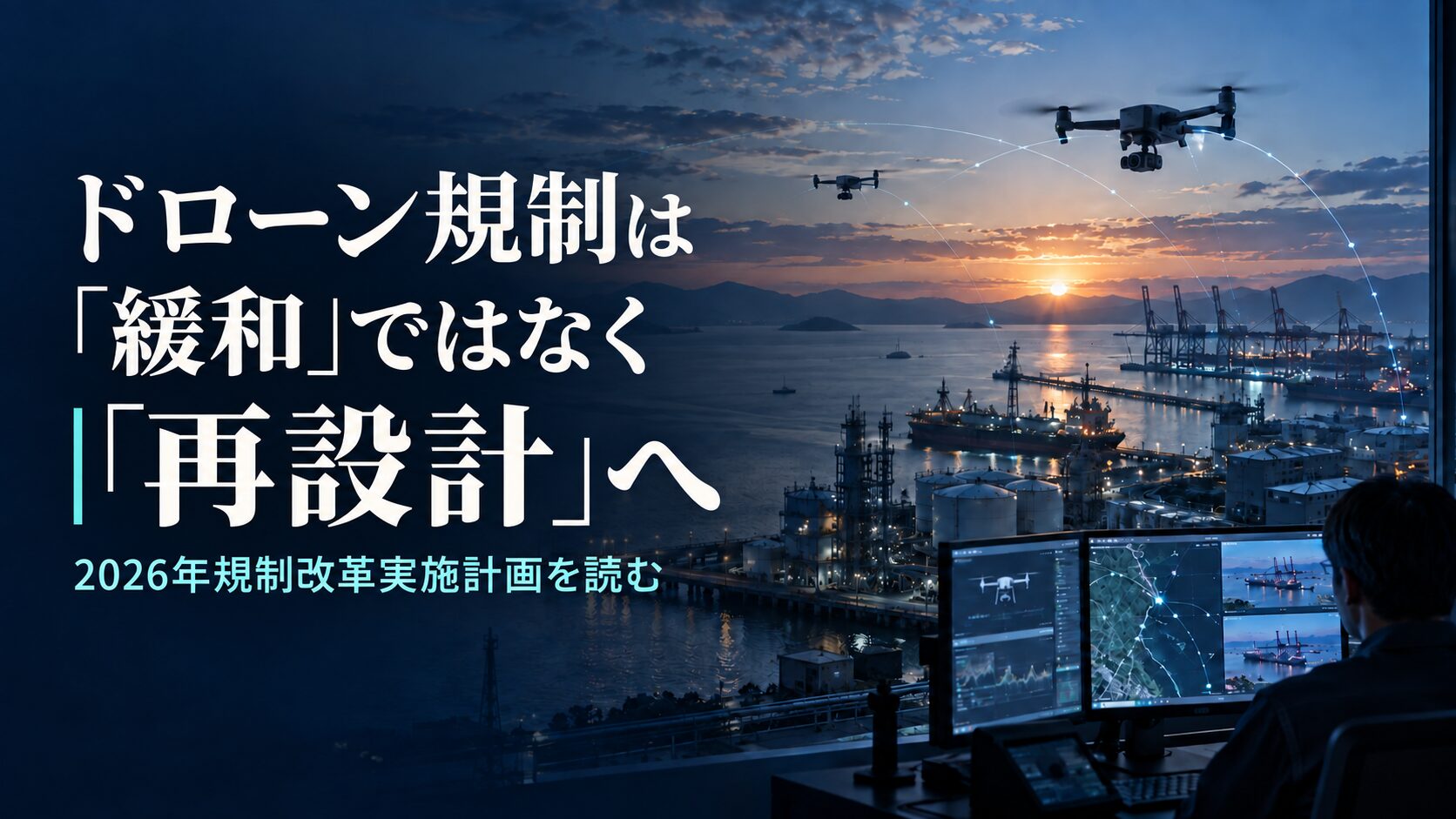 ドローン規制は「緩和」ではなく「再設計」へ｜2026年規制改革実施計画から読み解く2027〜2029年